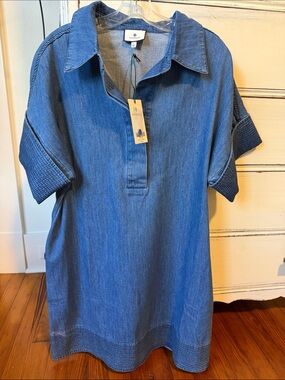Tuckernuck Blue Denim Short-Sleeve Polo